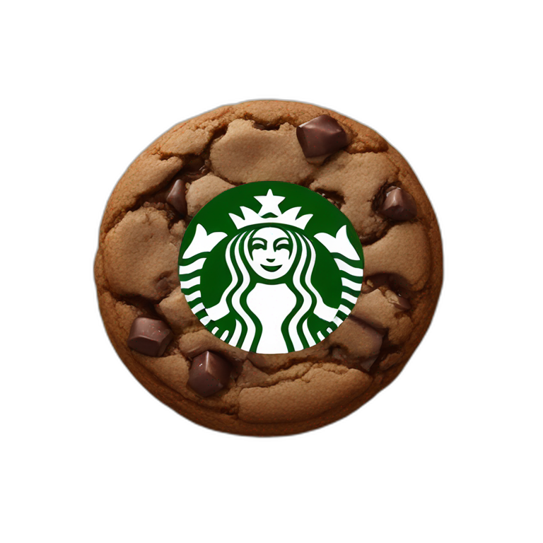Starbucks-chocolate cookie emoji