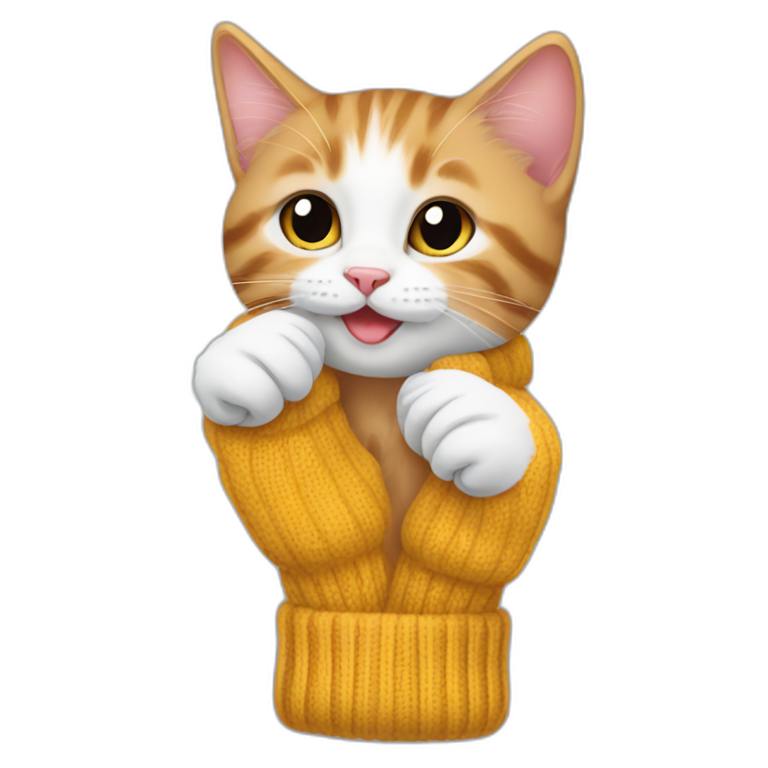 kittens swapping mittens emoji
