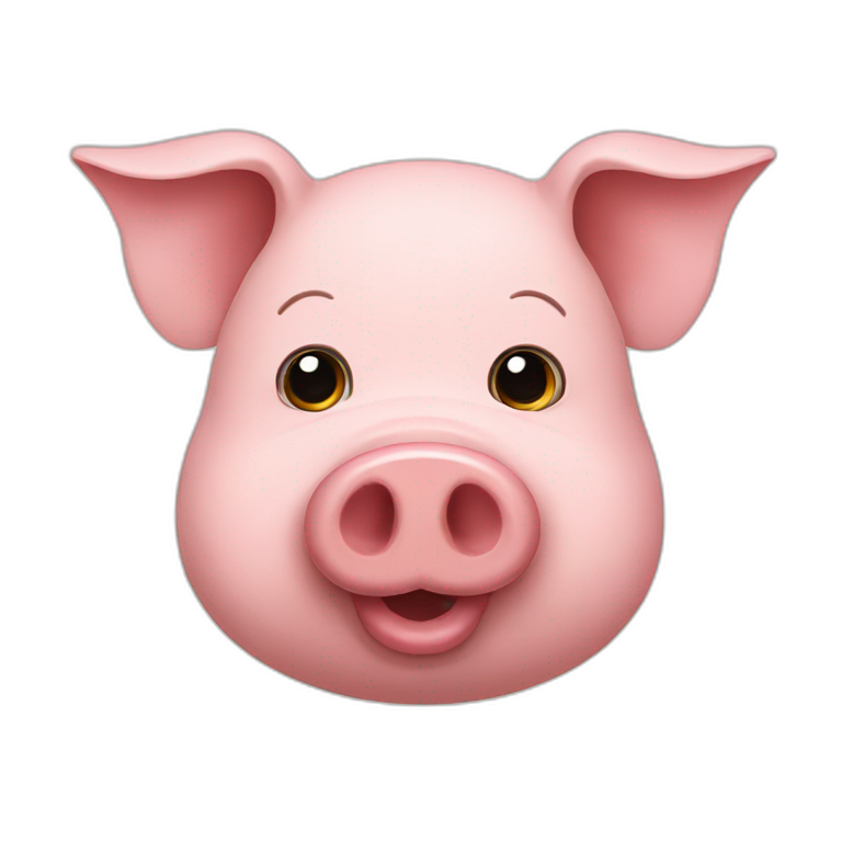 pig with a beard emoji