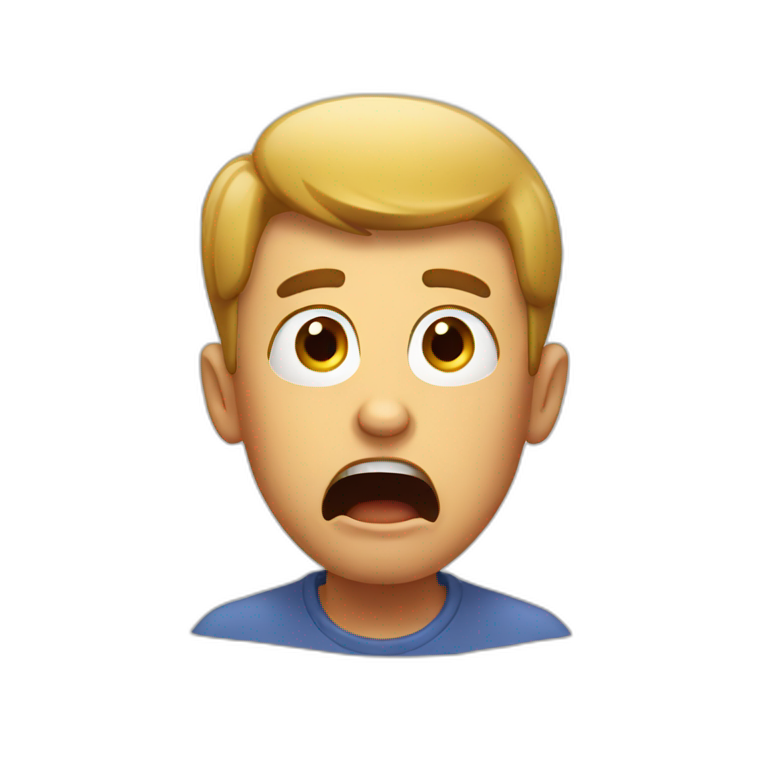 shocked guy emoji