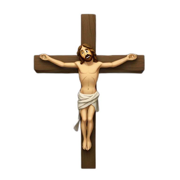 Jesus on cross emoji