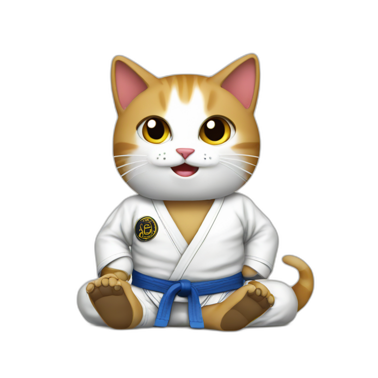 jiu-jitsu-cat emoji