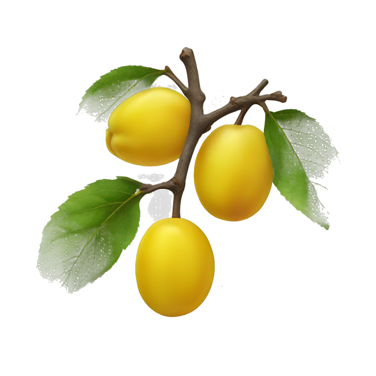 yellow plum emoji