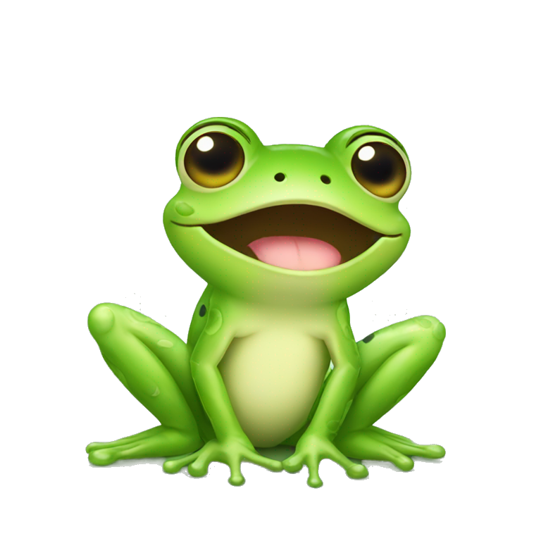 Little cute Frog emoji