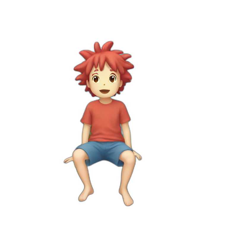 Ponyo on the Cliff by the Sea emoji