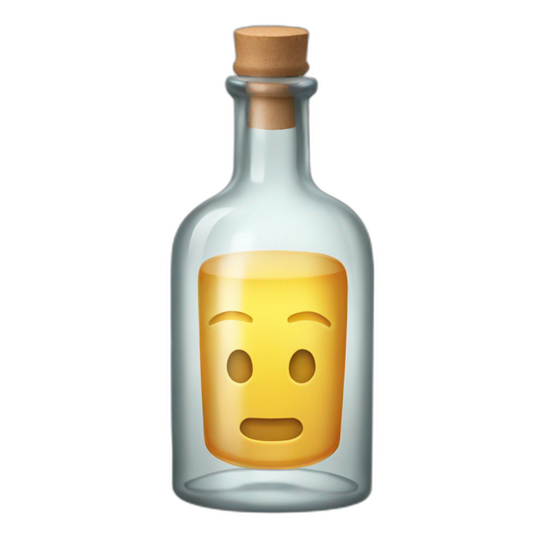glass liquor bottle emoji