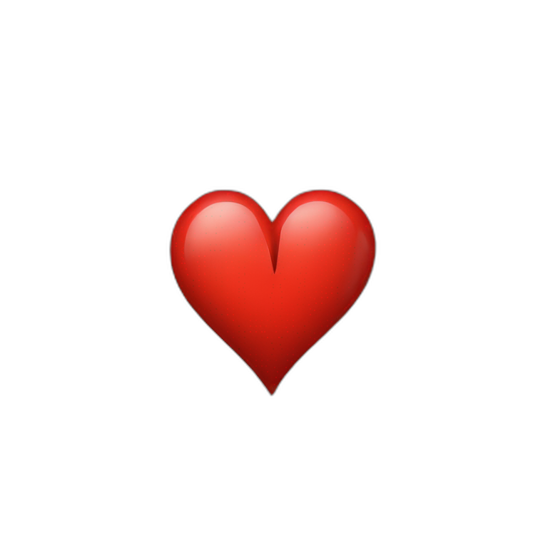 red broken heart emoji