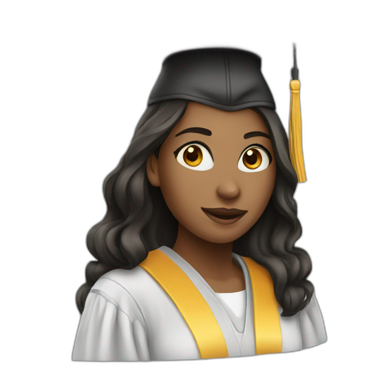 student graduate girl emoji