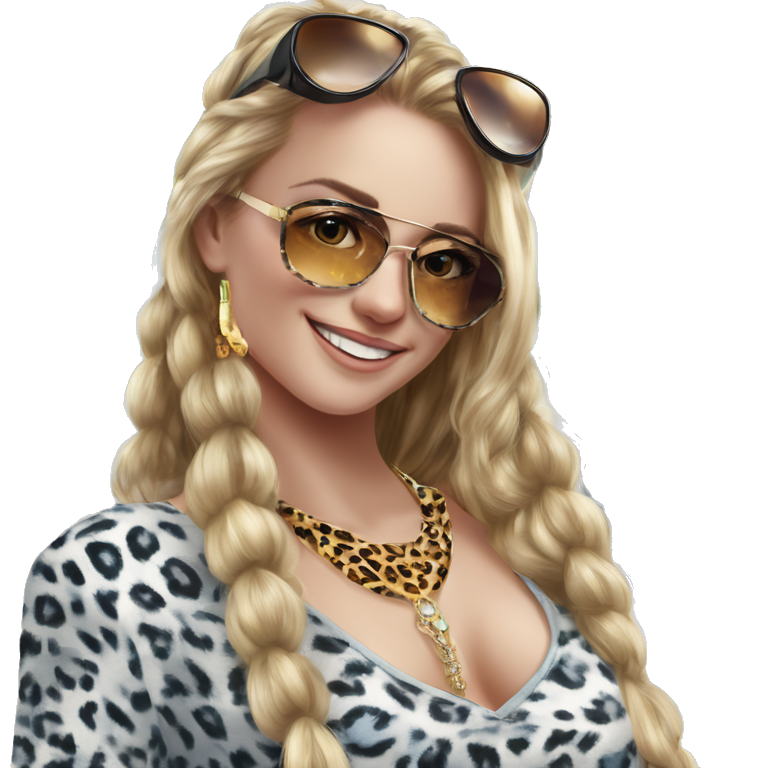 smiling girl in sunglasses emoji