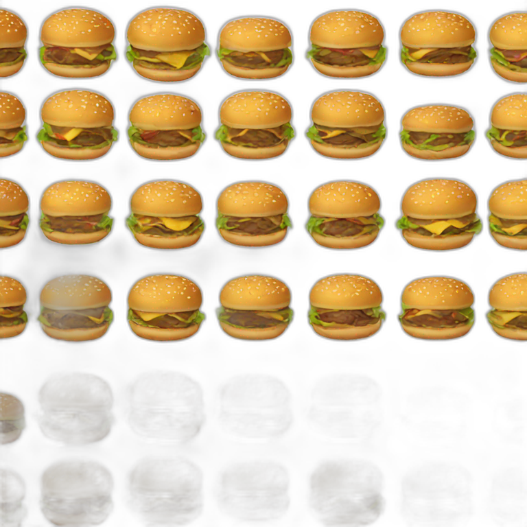 Mange hamburger emoji