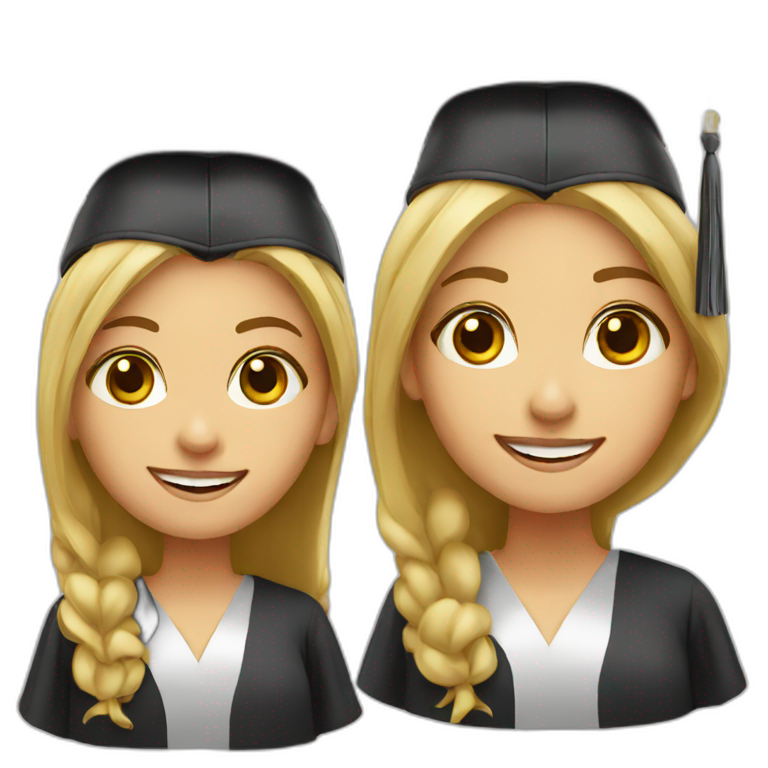 graduate girl emoji