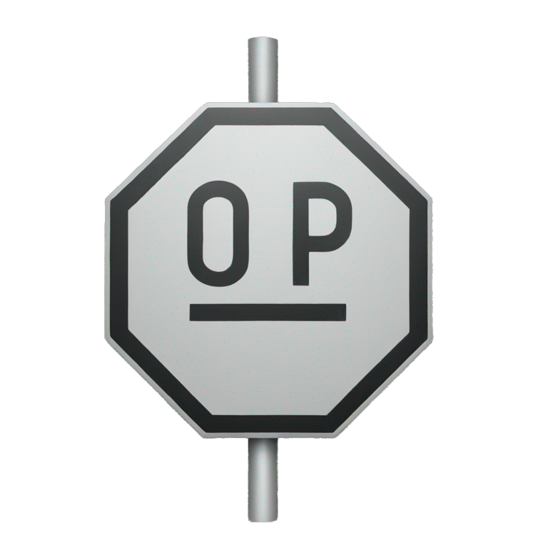stop sign like in the us emoji