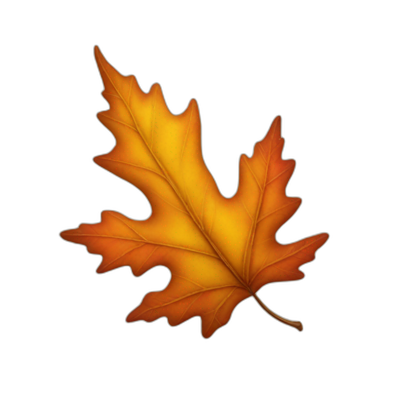 autumn leaf emoji