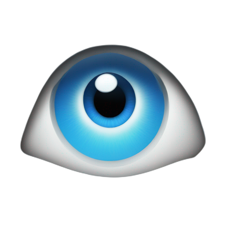 Blue eye iphone emoji