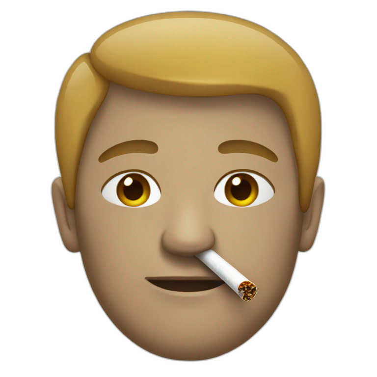 person who smokes a joint emoji