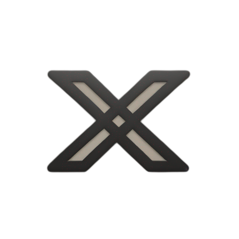 X logo emoji