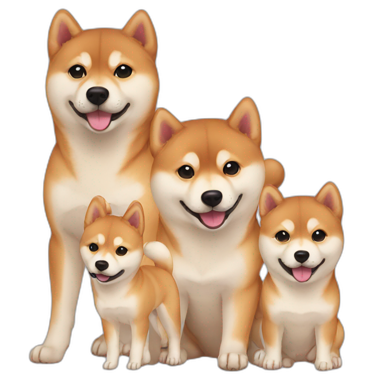 shiba dog babies emoji