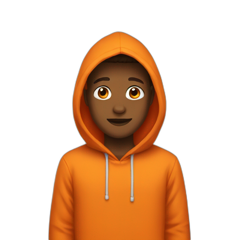 boy with orange hood emoji