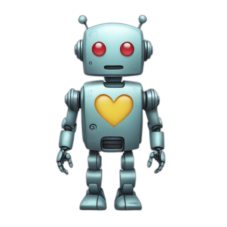 ROBOT PEACE AND LOVE emoji