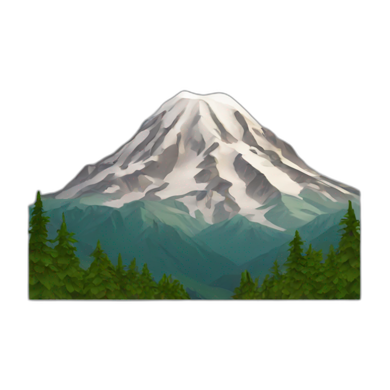 Mountain rainier emoji