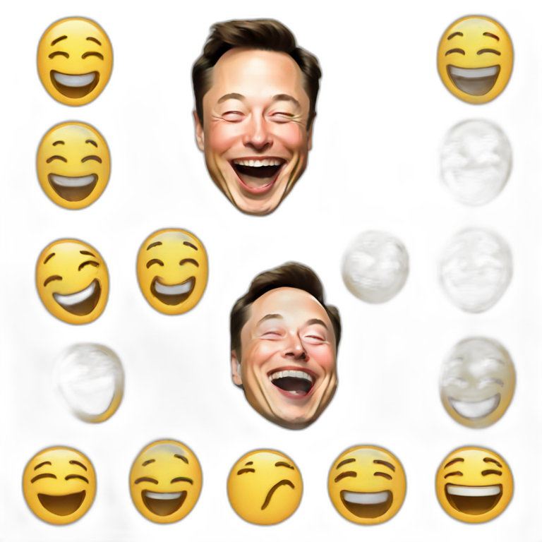 Elon musk Laughing emoji