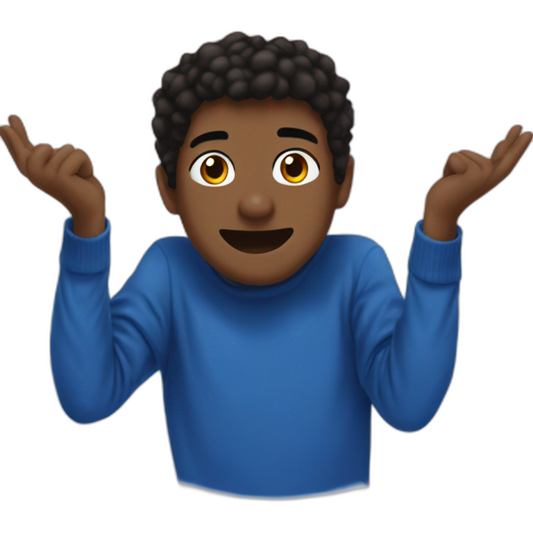 happy dark-skinned boy parody emoji