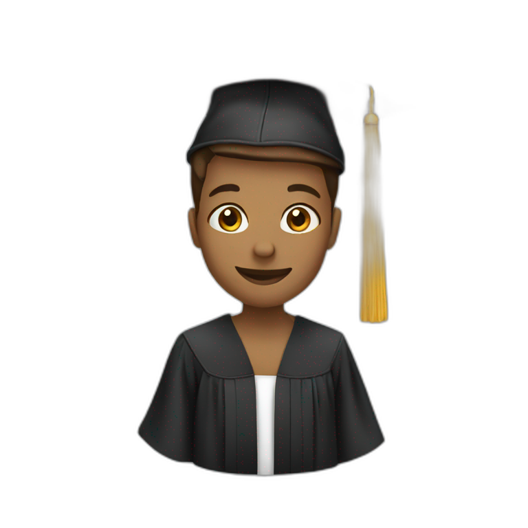 student graduating emoji