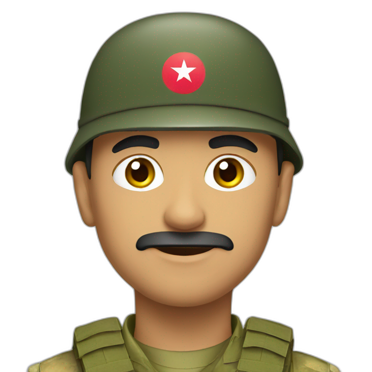 Azerbaijan soldier emoji