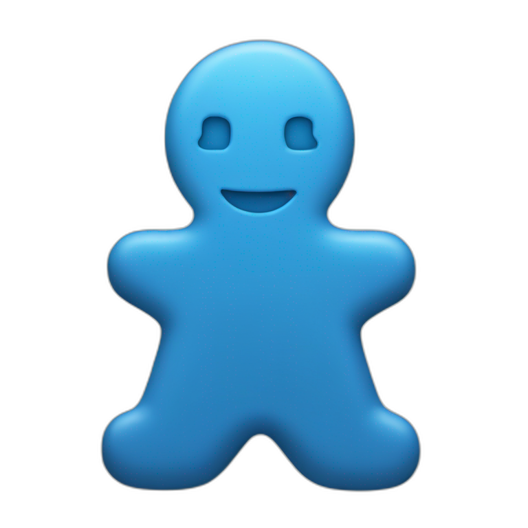 Blue meeple emoji