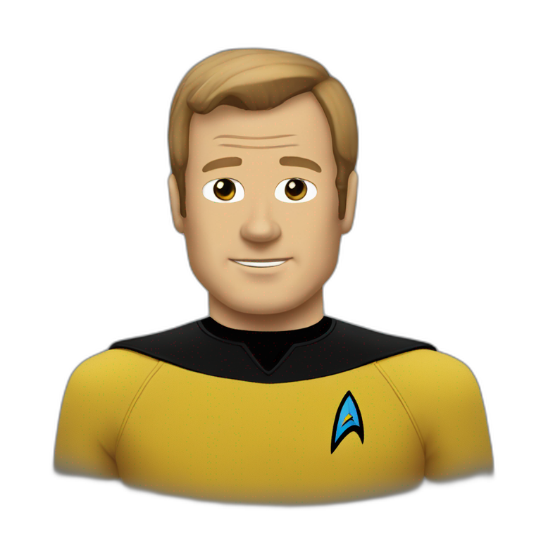 Captain Kirk star trek emoji