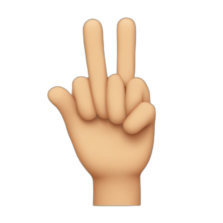 one finger emoji