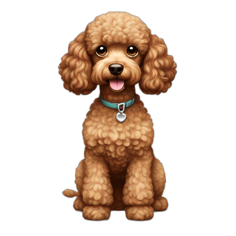 brown MINI poodle emoji
