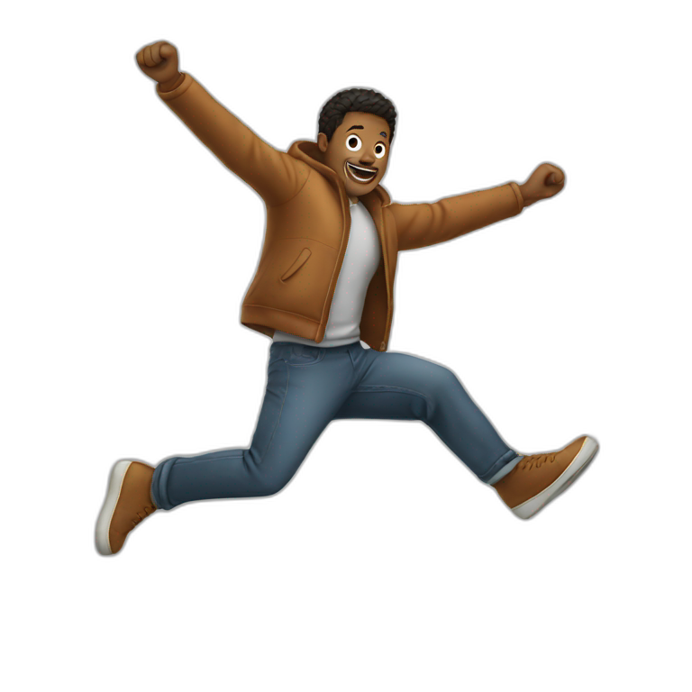 man jumping  emoji
