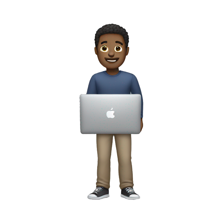 guy with a macbook emoji