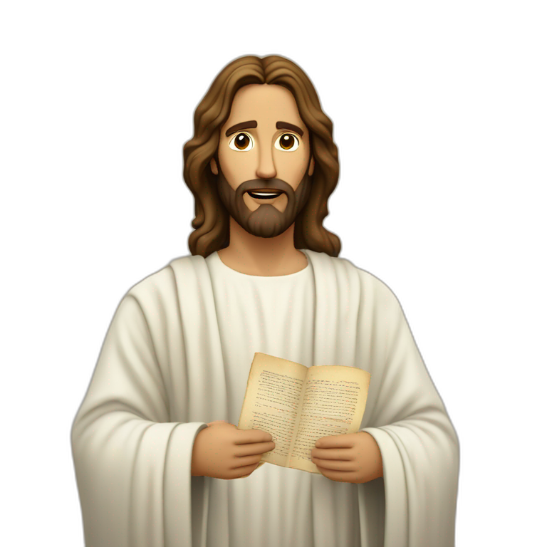 Jesus' proclamation of the greatest commandment emoji