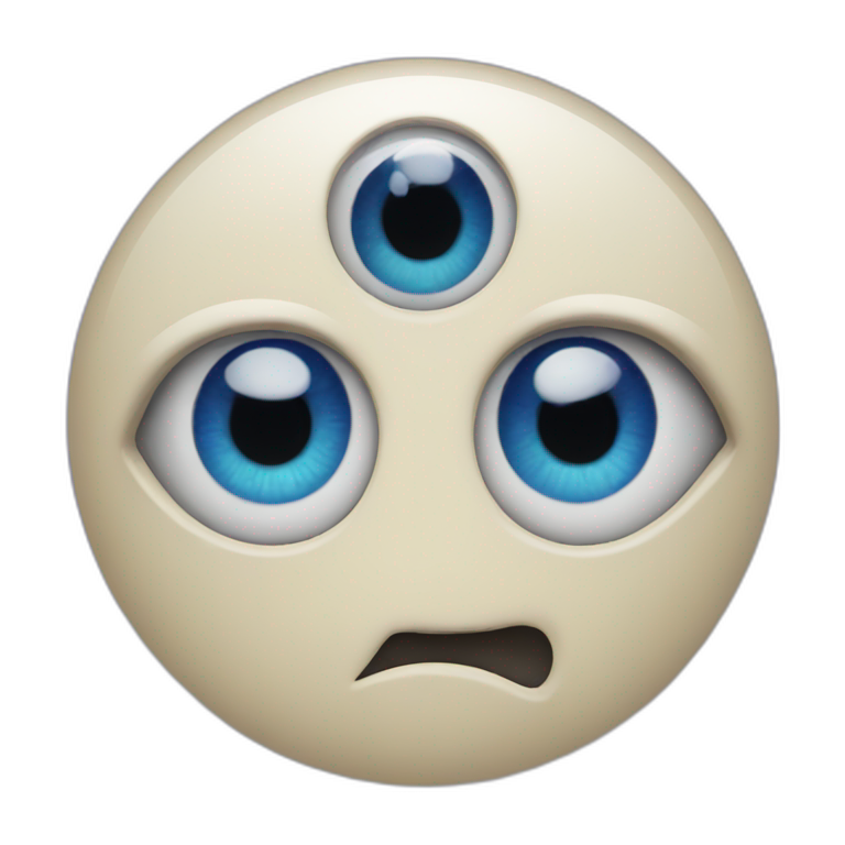 Single evil eye emoji