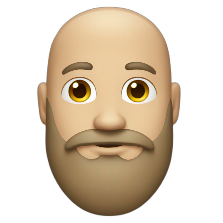 bald-it-guy-with-beard emoji