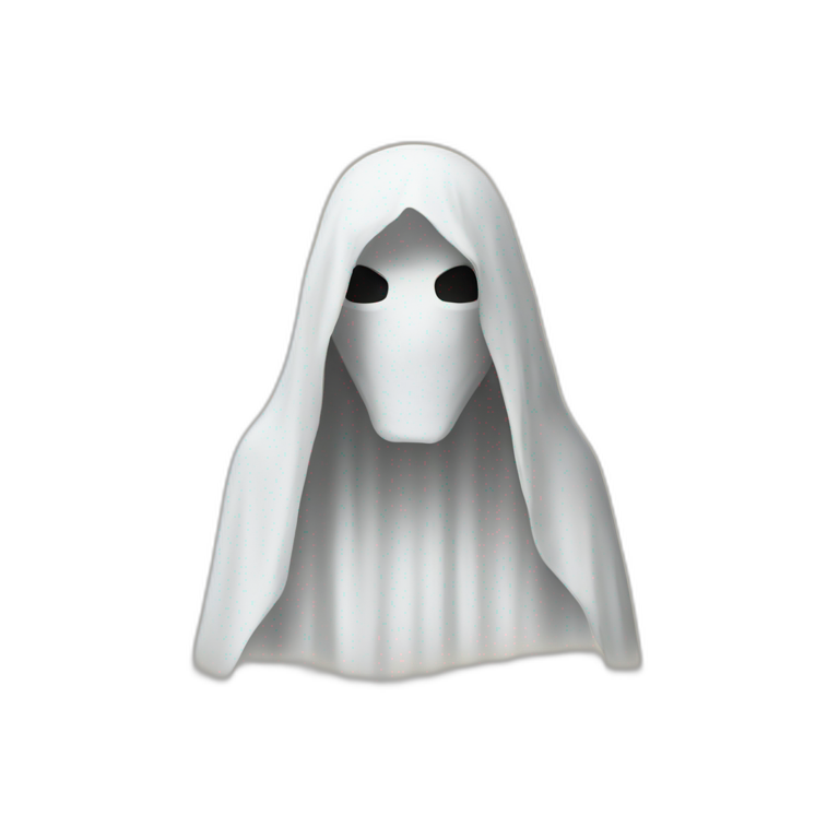 White shroud emoji
