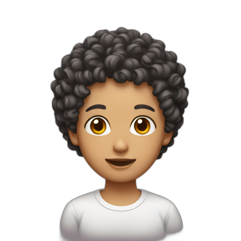 curly-short-hair emoji