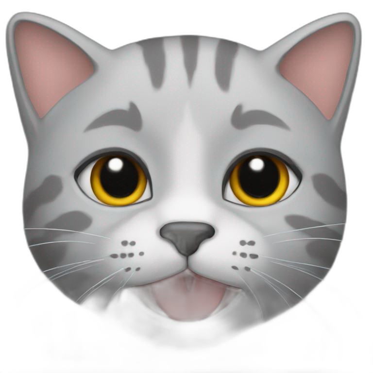 un gatico gris emoji