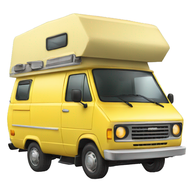 Yellow transporter camper  emoji