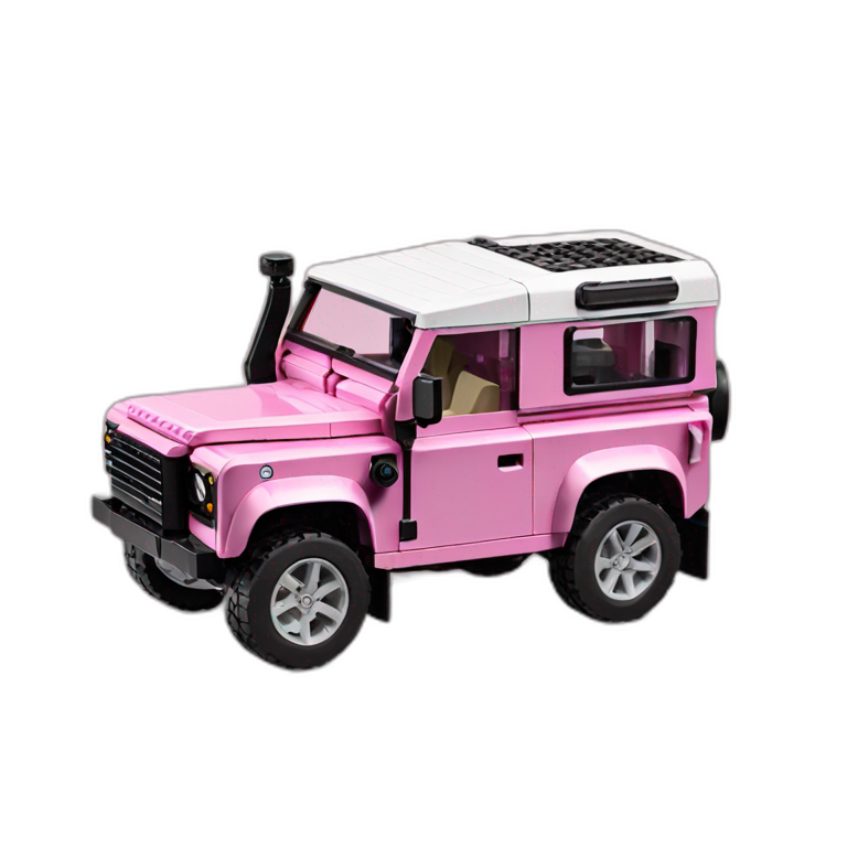 lego-land-rover-defender-pink emoji