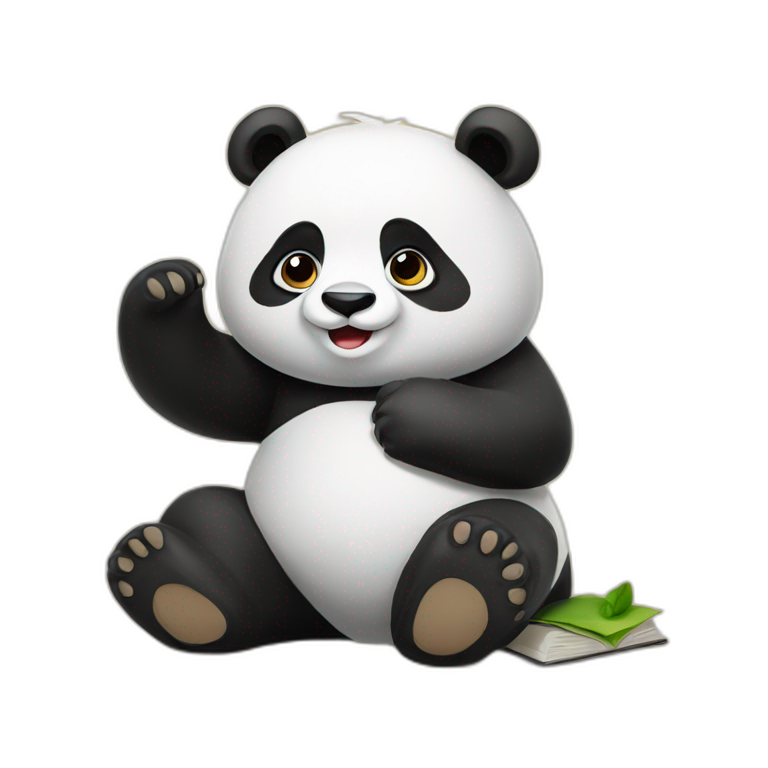 Panda studies  emoji