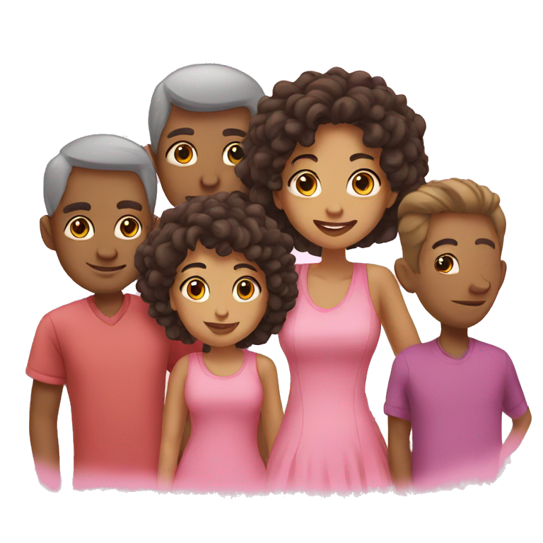 family of 5  emoji