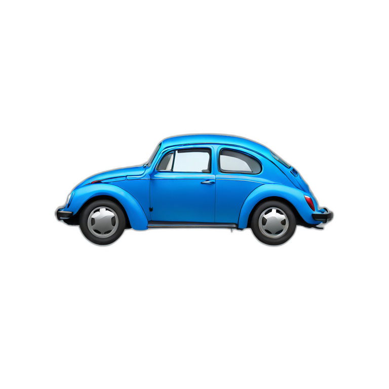 blue vw beetle emoji