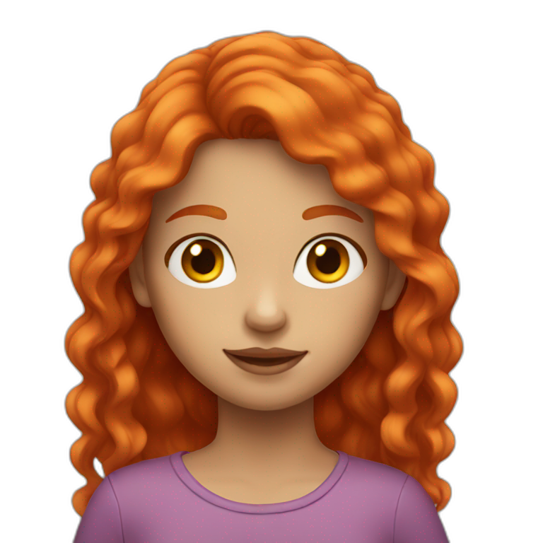 red haired girl emoji