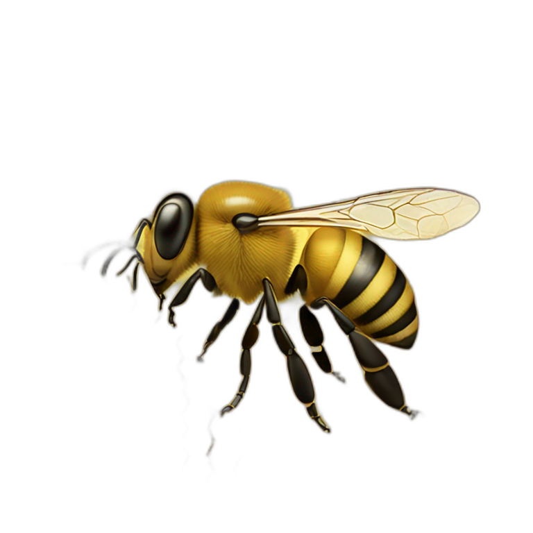 Honeybee on honeycomb emoji