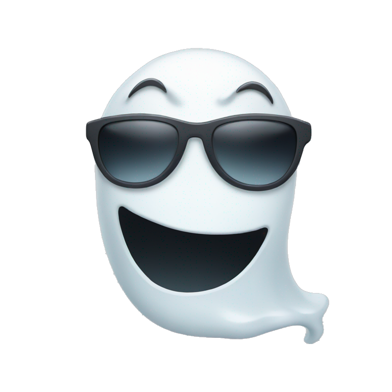 Ghost wearing sunglasses  emoji