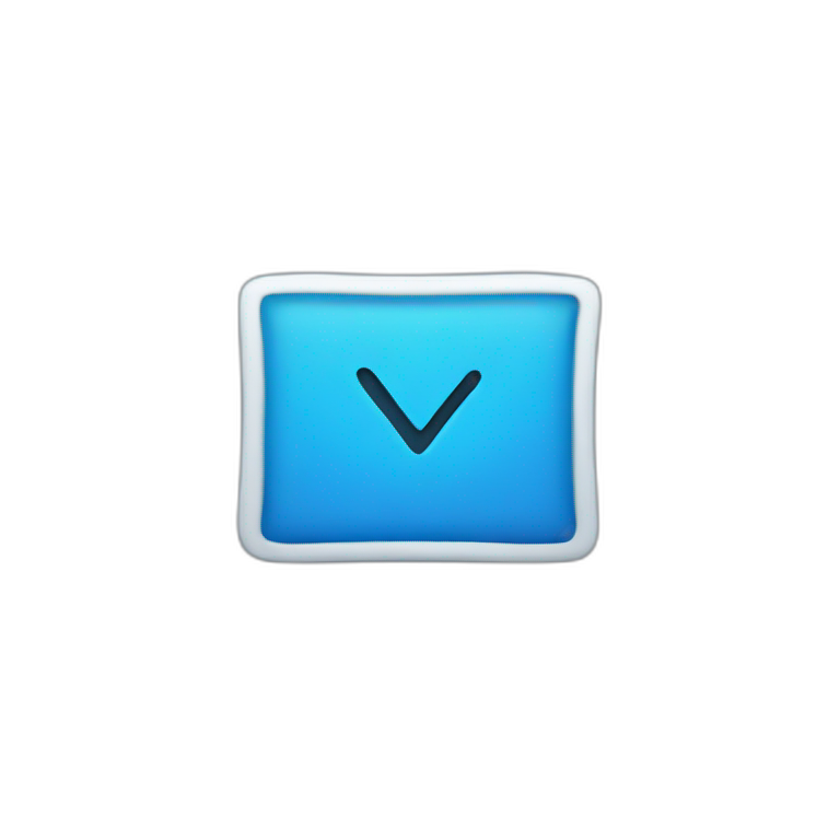 blue check box emoji