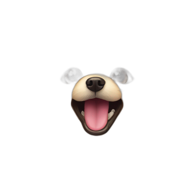 pomeranian barking emoji